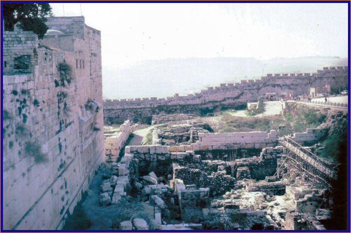 Southwest Corner Wall of Temple Mount before entering Mughrabi Gate